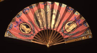 Fan with Portraits of Charles IV of Spain, Queen Maria Luisa of Parma and King Charles III by Francisco de Goya