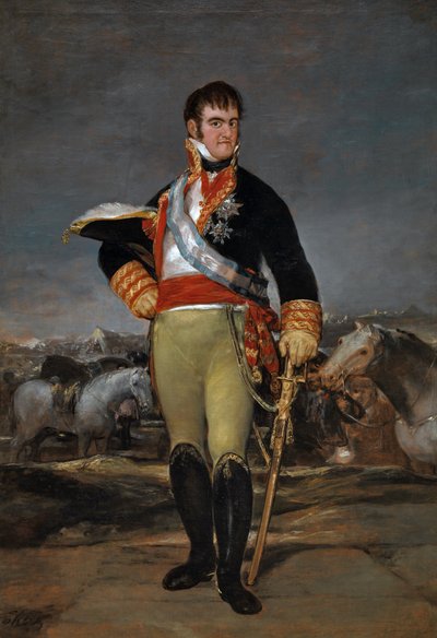 Ferdinand VII by Francisco Jose de Goya y Lucientes