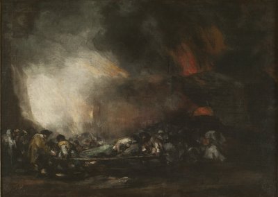 Fire of a Hospital by Francisco Jose de Goya y Lucientes