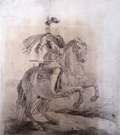 Equestrian Portrait of Philip III of Spain by Francisco Jose de Goya y Lucientes