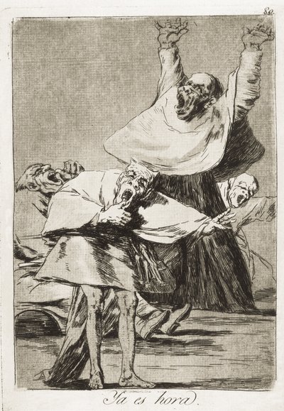 It is time. Plate 80 of “Los Caprichos” by Francisco de Goya by Francisco Jose de Goya y Lucientes