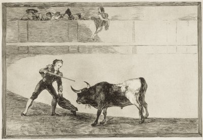 Pedro Romero killing the halted bull. Plate 30 of 