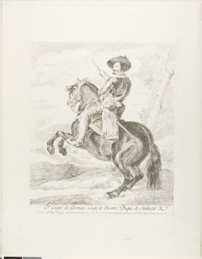 Gaspar de Guzman, Count-Duke of Olivares by Francisco Jose de Goya y Lucientes