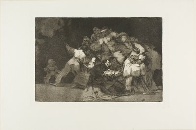 General Folly, plate nine from The Proverbs by Francisco Jose de Goya y Lucientes
