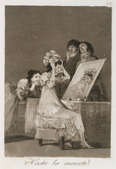 Hasta la Muerta from Los Caprichos by Francisco de Goya