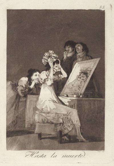 Until Death, Plate 55 from Los Caprichos by Francisco Jose de Goya y Lucientes