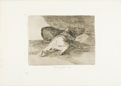 He gets something out of it, plate 40 from The Disasters of War by Francisco Jose de Goya y Lucientes