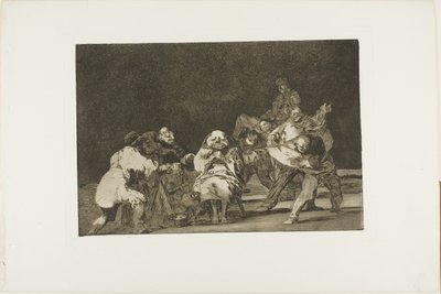 He who does not like thee will defame thee in jest, plate 17 from Los Proverbios by Francisco Jose de Goya y Lucientes