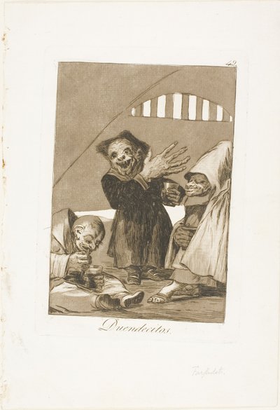 Hobgoblins, plate 49 from Los Caprichos by Francisco Jose de Goya y Lucientes