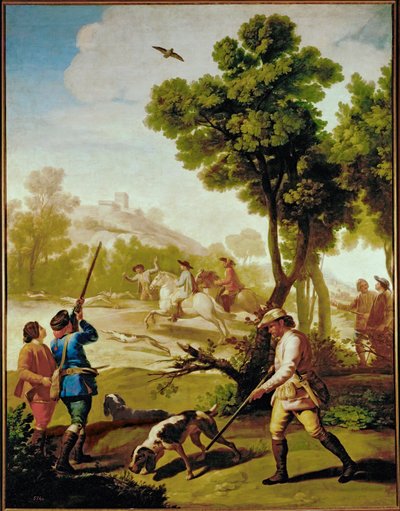 Hunting by Francisco Jose de Goya y Lucientes