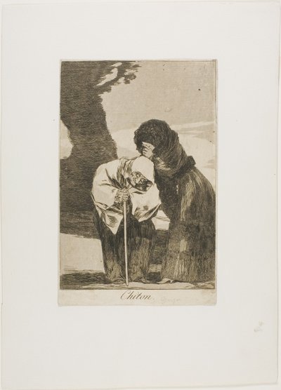Hush, Plate 28 from Los Caprichos by Francisco Jose de Goya y Lucientes