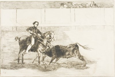 Manly Courage of the Celebrated Pajuelera in the Ring at Saragossa, plate 22 from The Art of Bullfighting by Francisco Jose de Goya y Lucientes