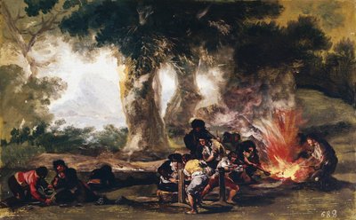 Manufacture of balls in the Sierra de Tardienda by Francisco de Goya