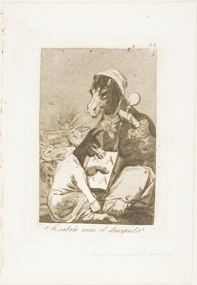 Might not the Pupil Know More?, plate 37 from Los Caprichos by Francisco Jose de Goya y Lucientes