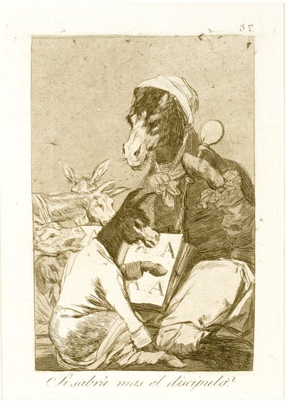 Might the Pupil Know More? From Los Caprichos by Francisco de Goya