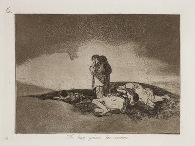 There is no one to help them by Francisco Jose de Goya y Lucientes