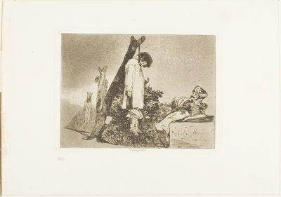 Not in This Case, Plate 36 from The Disasters of War by Francisco Jose de Goya y Lucientes