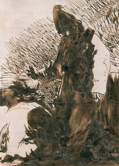 Characters Bowing Before a Monk by Francisco Jose de Goya y Lucientes