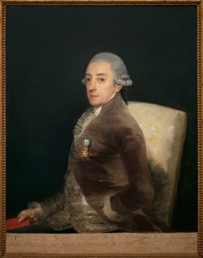 Portrait of Don Bernardo de Iriarte (1735-1814). Painting by Francisco de Goya by Francisco de Goya