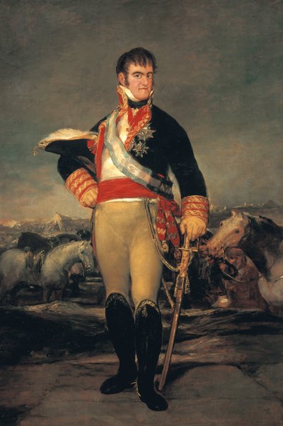 Portrait of Ferdinand VII by Francisco Jose de Goya y Lucientes