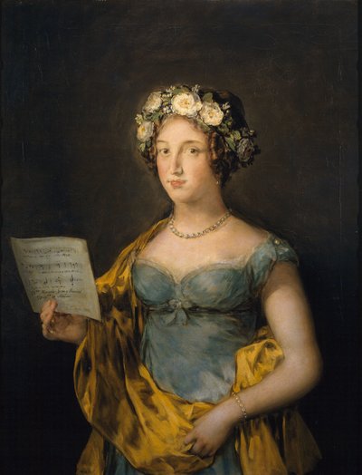 Portrait of Manuela Tellez Giron y Pimentel, Duchess of Abrantes by Francisco de Goya