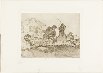 Rabble, plate 28 from The Disasters of War by Francisco Jose de Goya y Lucientes