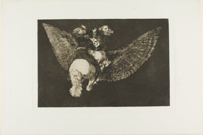 Renounce the Friend Who Covers You with His Wings and Bites You with His Beak, Plate Five from Los Proverbios by Francisco Jose de Goya y Lucientes