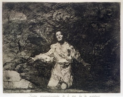 Sad forebodings of what is to come (The Disasters of War, plate 1) by Francisco Jose de Goya y Lucientes