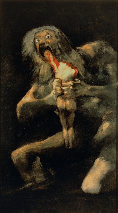 Saturn Devouring one of his Sons by Francisco de Goya