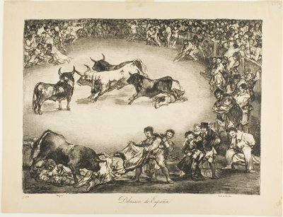 Spanish Entertainment, from The Bulls of Bordeaux by Francisco Jose de Goya y Lucientes