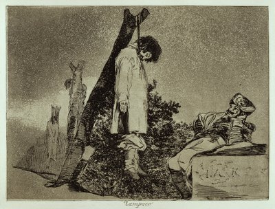 Neither Here (Desastres de la Guerra 36) by Francisco Jose de Goya y Lucientes