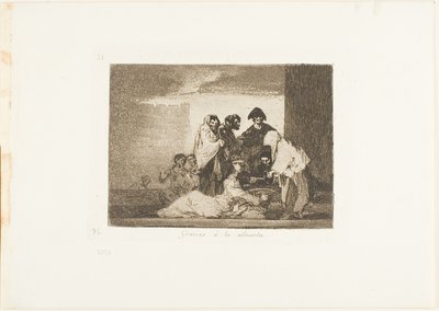 Thanks to the Millet, plate 51 from The Disasters of War by Francisco Jose de Goya y Lucientes