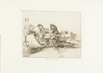 That is the Worst of It!, Plate 74 from The Disasters of War by Francisco Jose de Goya y Lucientes
