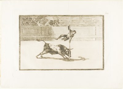 The Agility and Audacity of Juanito Apinani in the Ring at Madrid, Plate 20 from The Art of Bullfighting by Francisco Jose de Goya y Lucientes