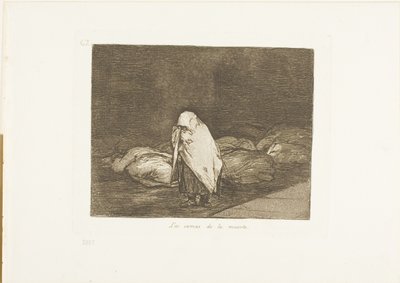 The Beds of Death, plate 62 from The Disasters of War by Francisco Jose de Goya y Lucientes