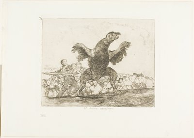 The Carnivorous Vulture, plate 76 from The Disasters of War by Francisco Jose de Goya y Lucientes