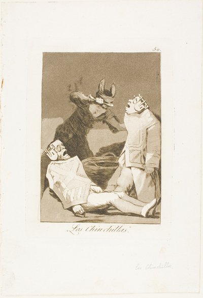The Chinchillas, plate 50 from Los Caprichos by Francisco Jose de Goya y Lucientes