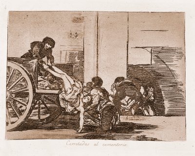 The Disasters of War: Carloads to the Cemetery by Francisco de Goya