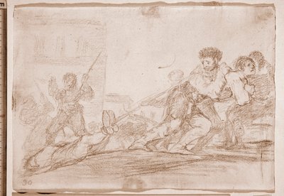 The Disasters of War: He deserved it by Francisco de Goya