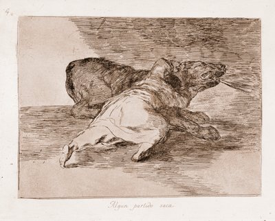 The Disasters of War: He reaps some benefits by Francisco de Goya