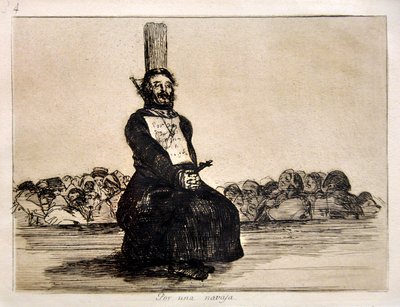 The Disasters of War: For a Knife by Francisco Jose de Goya y Lucientes