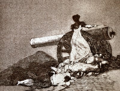 The Disasters of War: What Courage (detail) by Francisco Jose de Goya y Lucientes