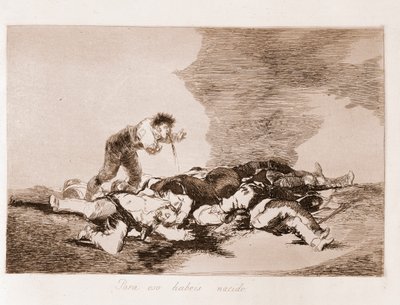 The Disasters of War: This is Why You Were Born (etching from a preparatory drawing) by Francisco de Goya