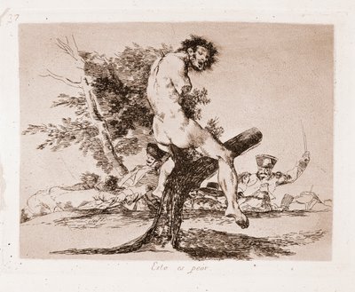 The Disasters of War: This is worse by Francisco de Goya