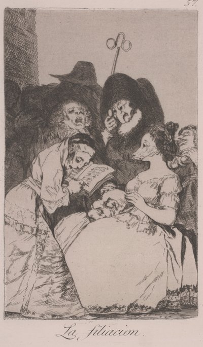The Filiation (La Filiacion) by Francisco de Goya