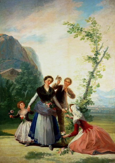 The Florists or Spring by Francisco de Goya