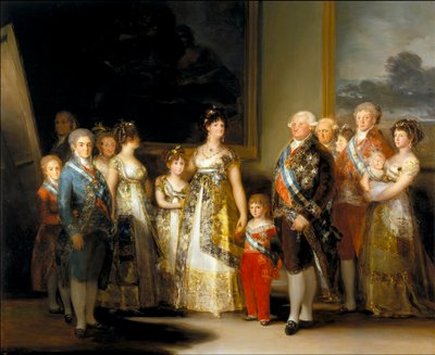 The King and Queen of Spain, Charles IV and Maria Luisa, with their family by Francisco de Goya