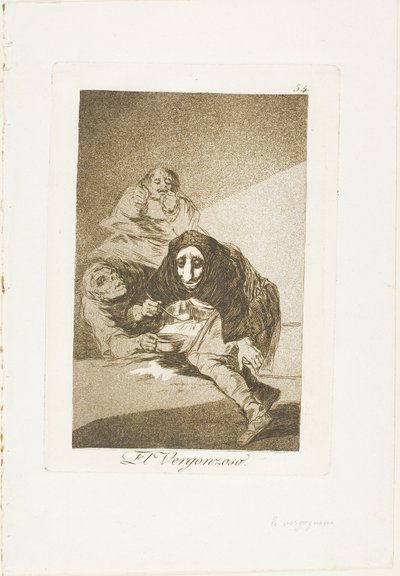 The Shamefaced One by Francisco Jose de Goya y Lucientes