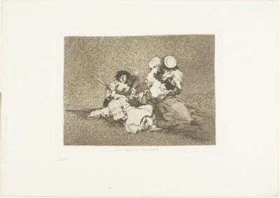 The Women Give Courage, plate four from The Disasters of War by Francisco Jose de Goya y Lucientes