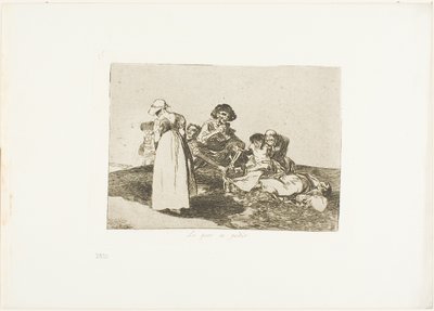 The Worst is to Beg, plate 55 from The Disasters of War by Francisco Jose de Goya y Lucientes